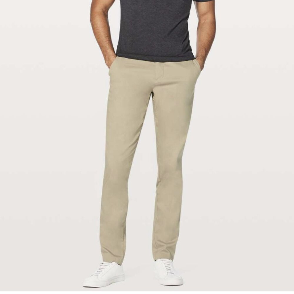 Lululemon Commission Pant Classic *Swift Cotton 34" Tofino Sand Khaki Chino 33